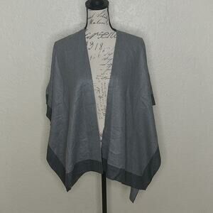 Top It Off Open Front Cardigan Gray